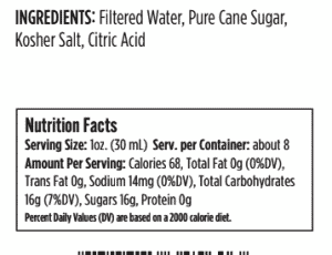 Pure Cane Simple Syrup