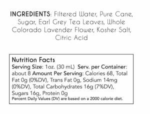 Earl Grey Lavender Syrup